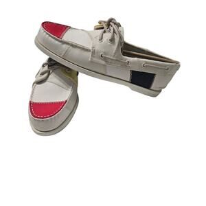 Sperry A/O Two Eye Sail Off White Mens Size 10